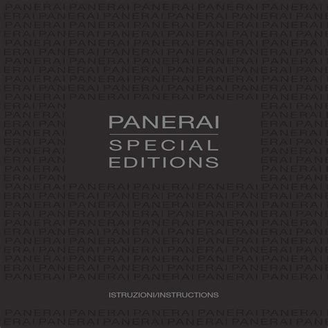 PANERAI SPECIAL EDITIONS MANUAL Pdf Download